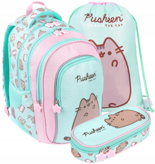 PUSHEEN ST.Right MINT Batoh Cat Kitten PRE DIEVČATÁ 1.-3